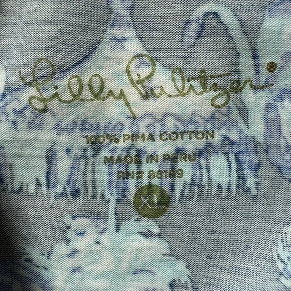 🐘 Lilly Pulitzer Kristen Dress in "Deep Indigo Joy Ride" print. Elephants XL - Picture 4 of 5